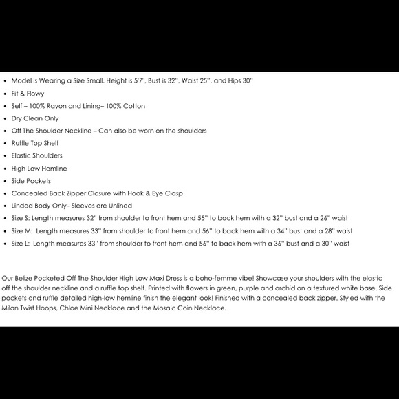 🆕 VICI: Belize Pocketed Off Shoulder Maxi Dress - Picture 5 of 5